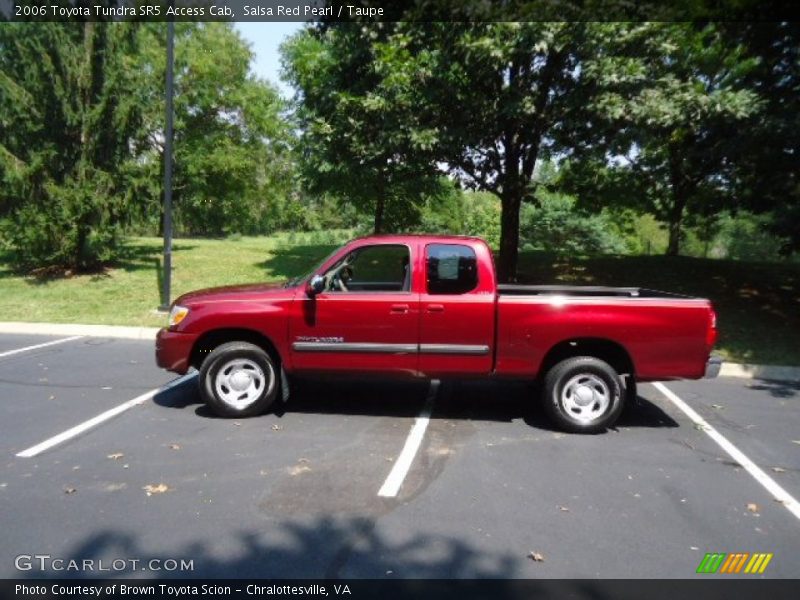 Salsa Red Pearl / Taupe 2006 Toyota Tundra SR5 Access Cab