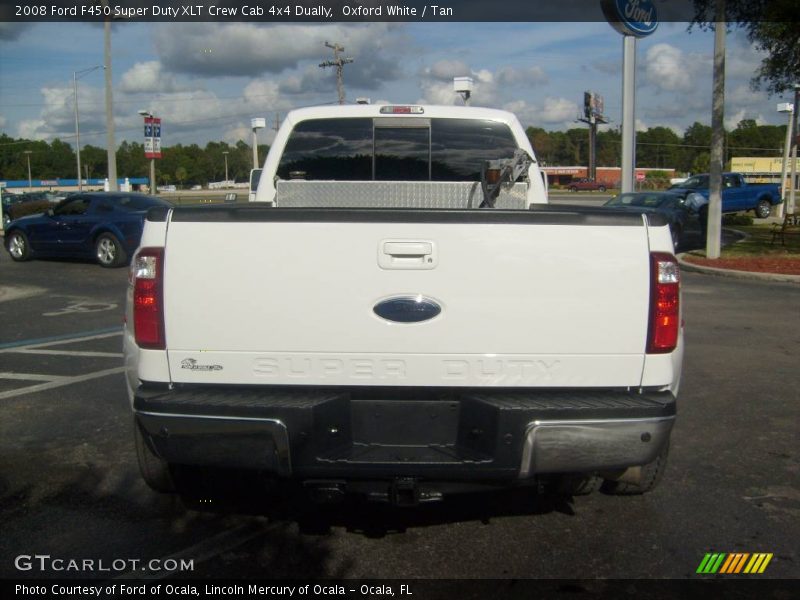 Oxford White / Tan 2008 Ford F450 Super Duty XLT Crew Cab 4x4 Dually