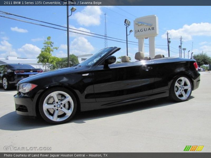 Jet Black / Savanna Beige 2011 BMW 1 Series 135i Convertible
