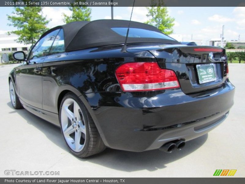 Jet Black / Savanna Beige 2011 BMW 1 Series 135i Convertible