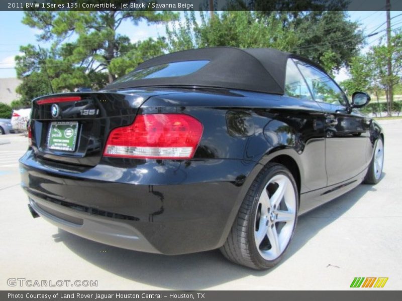Jet Black / Savanna Beige 2011 BMW 1 Series 135i Convertible