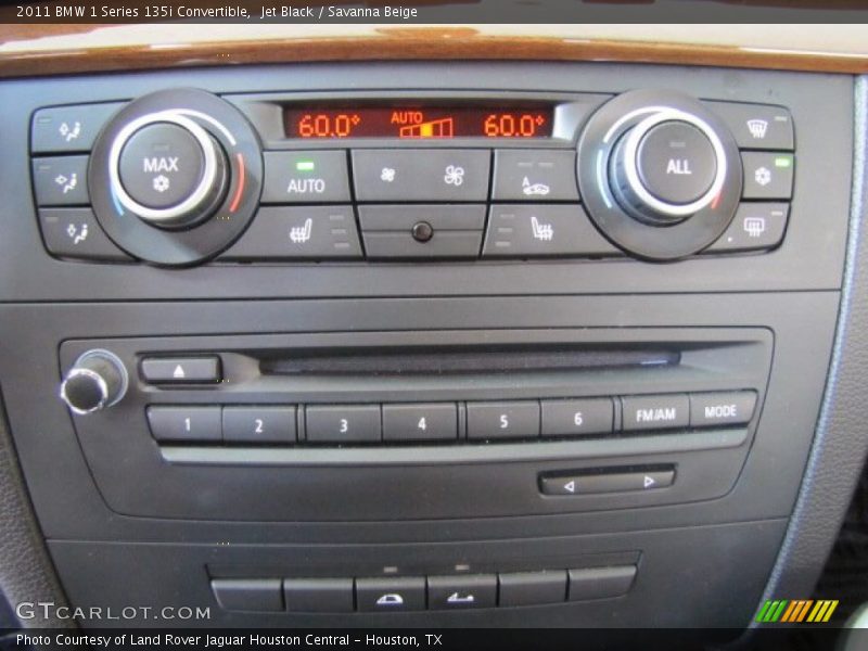 Jet Black / Savanna Beige 2011 BMW 1 Series 135i Convertible
