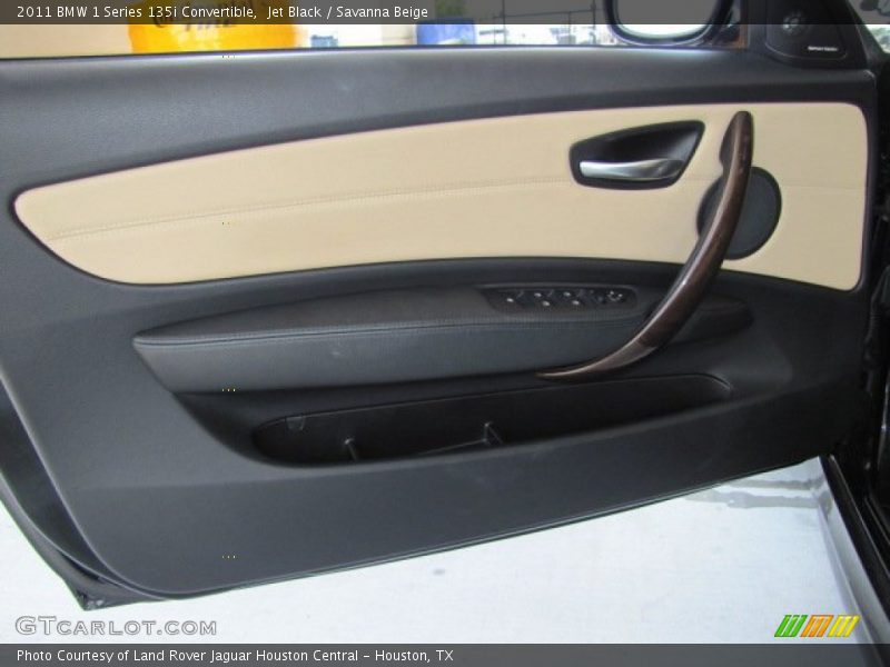 Jet Black / Savanna Beige 2011 BMW 1 Series 135i Convertible