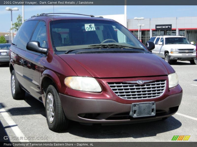 Dark Garnet Red Metallic / Sandstone 2001 Chrysler Voyager