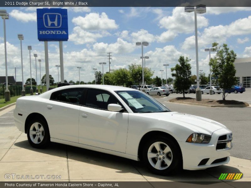 Bright White / Black 2011 Dodge Charger SE