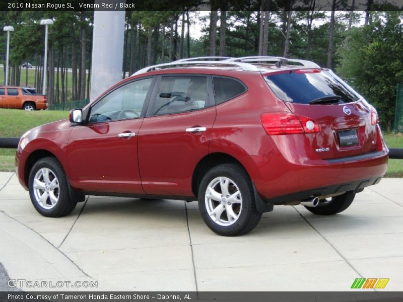 Venom Red / Black 2010 Nissan Rogue SL