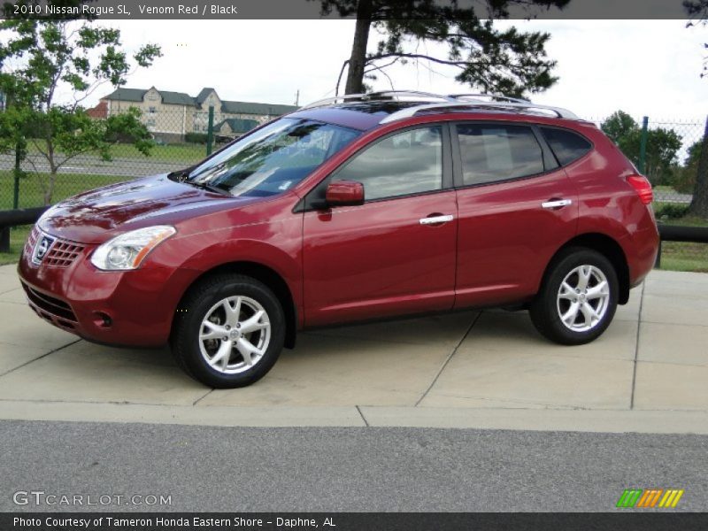 Venom Red / Black 2010 Nissan Rogue SL