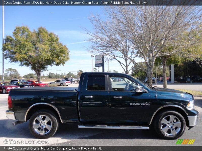 Hunter Green Pearl / Light Pebble Beige/Bark Brown 2011 Dodge Ram 1500 Big Horn Quad Cab