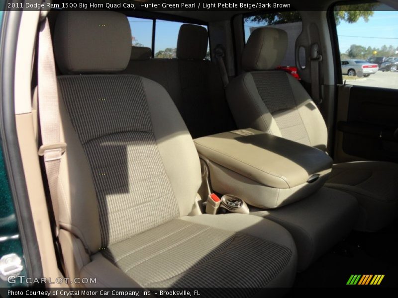 Hunter Green Pearl / Light Pebble Beige/Bark Brown 2011 Dodge Ram 1500 Big Horn Quad Cab