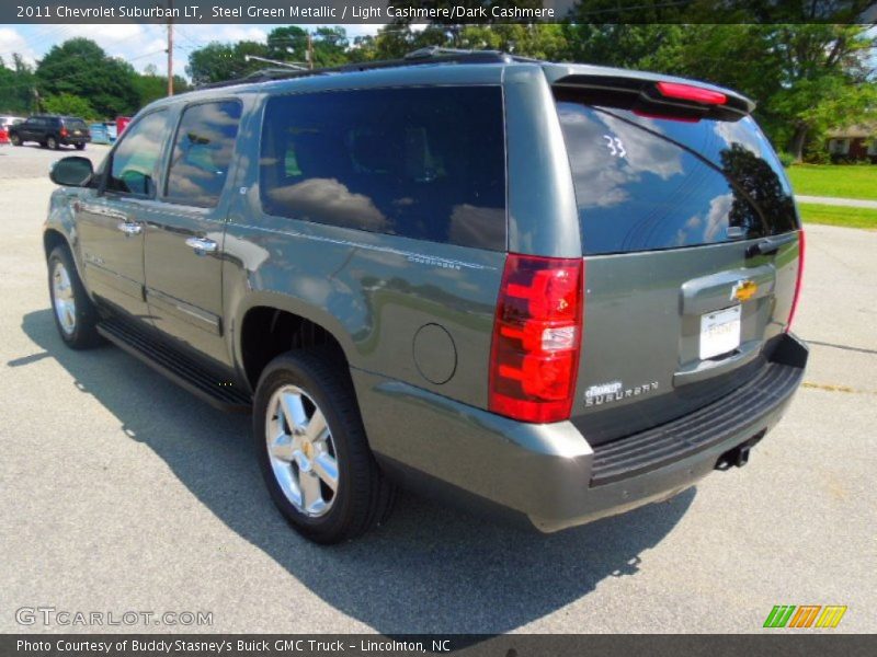 Steel Green Metallic / Light Cashmere/Dark Cashmere 2011 Chevrolet Suburban LT