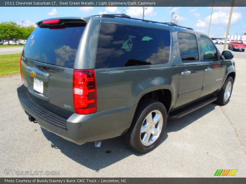 Steel Green Metallic / Light Cashmere/Dark Cashmere 2011 Chevrolet Suburban LT