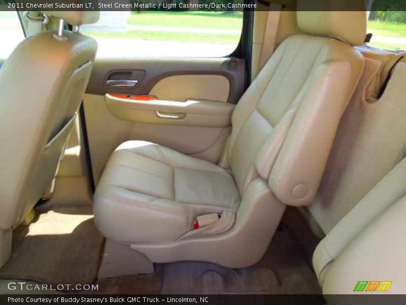 Steel Green Metallic / Light Cashmere/Dark Cashmere 2011 Chevrolet Suburban LT