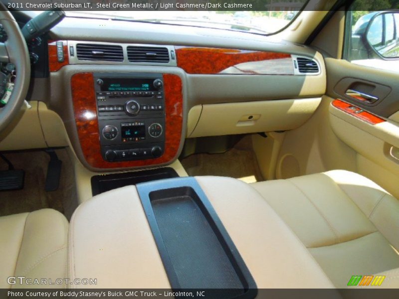 Steel Green Metallic / Light Cashmere/Dark Cashmere 2011 Chevrolet Suburban LT