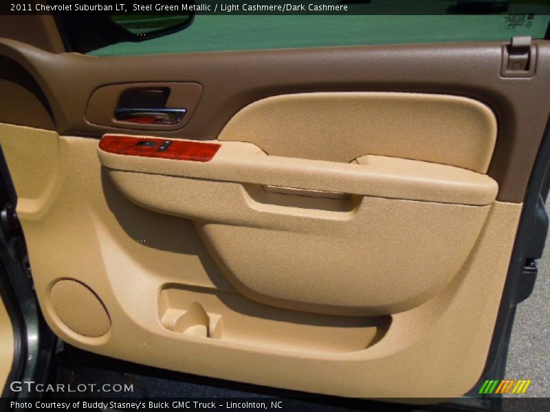 Steel Green Metallic / Light Cashmere/Dark Cashmere 2011 Chevrolet Suburban LT