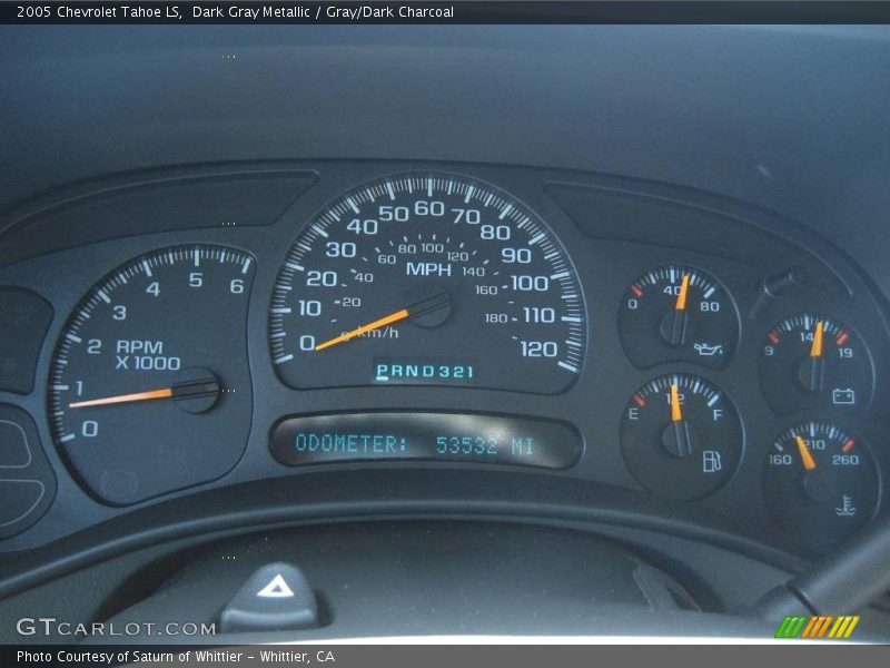 Dark Gray Metallic / Gray/Dark Charcoal 2005 Chevrolet Tahoe LS