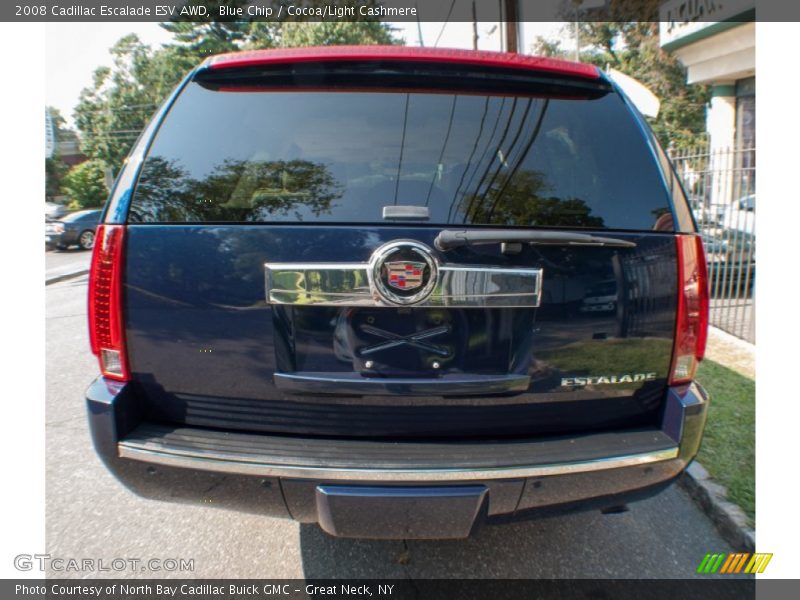 Blue Chip / Cocoa/Light Cashmere 2008 Cadillac Escalade ESV AWD