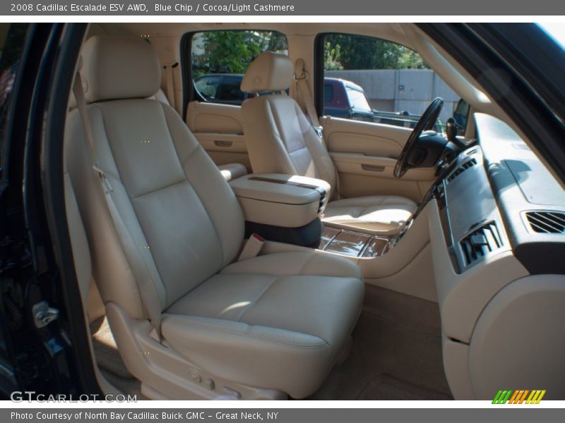 Blue Chip / Cocoa/Light Cashmere 2008 Cadillac Escalade ESV AWD