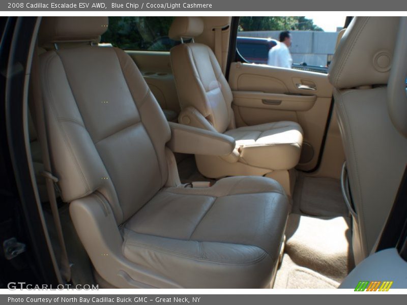 Blue Chip / Cocoa/Light Cashmere 2008 Cadillac Escalade ESV AWD