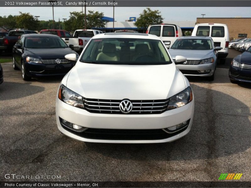 Candy White / Cornsilk Beige 2012 Volkswagen Passat V6 SE