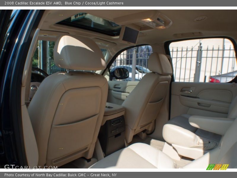 Blue Chip / Cocoa/Light Cashmere 2008 Cadillac Escalade ESV AWD