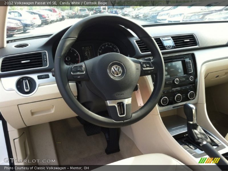 Candy White / Cornsilk Beige 2012 Volkswagen Passat V6 SE