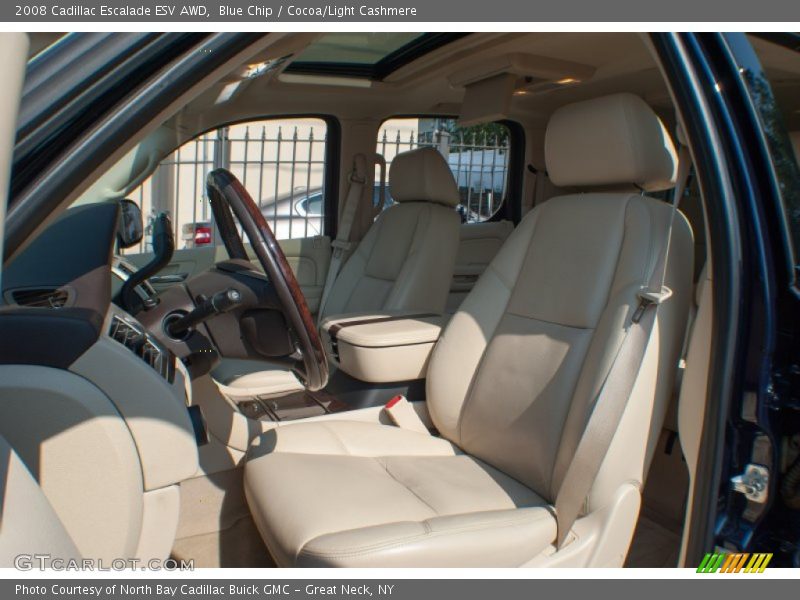 Blue Chip / Cocoa/Light Cashmere 2008 Cadillac Escalade ESV AWD