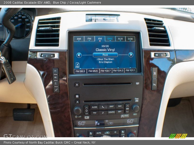 Blue Chip / Cocoa/Light Cashmere 2008 Cadillac Escalade ESV AWD