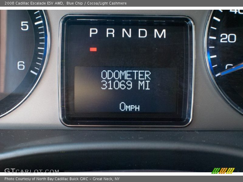 Blue Chip / Cocoa/Light Cashmere 2008 Cadillac Escalade ESV AWD