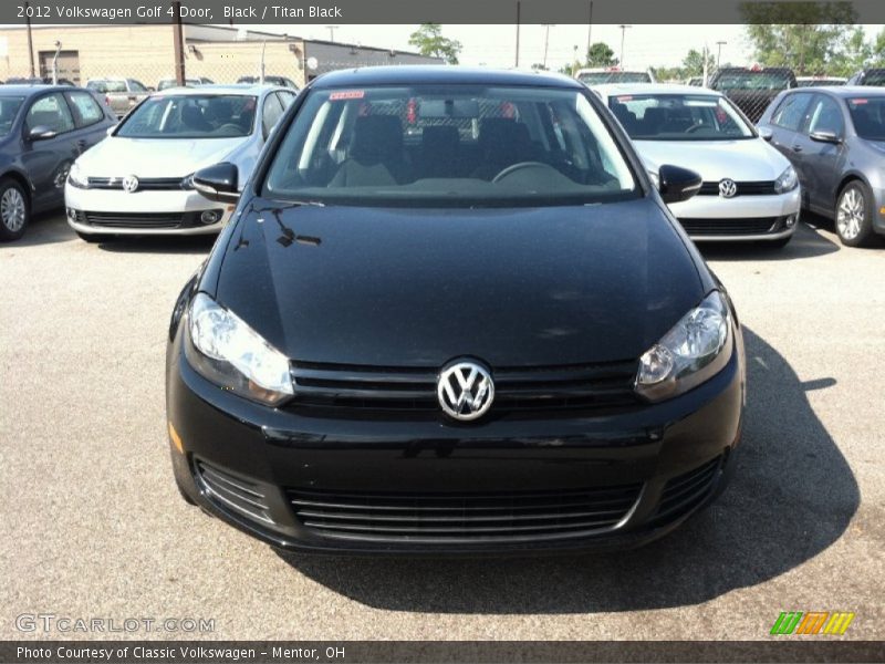 Black / Titan Black 2012 Volkswagen Golf 4 Door