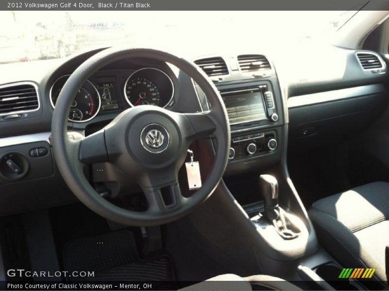 Black / Titan Black 2012 Volkswagen Golf 4 Door