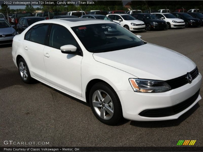 Candy White / Titan Black 2012 Volkswagen Jetta TDI Sedan