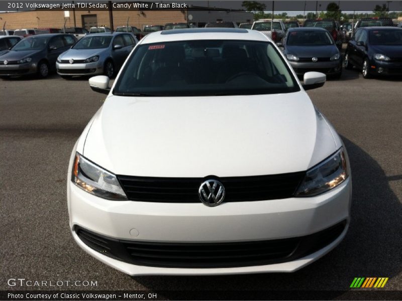 Candy White / Titan Black 2012 Volkswagen Jetta TDI Sedan