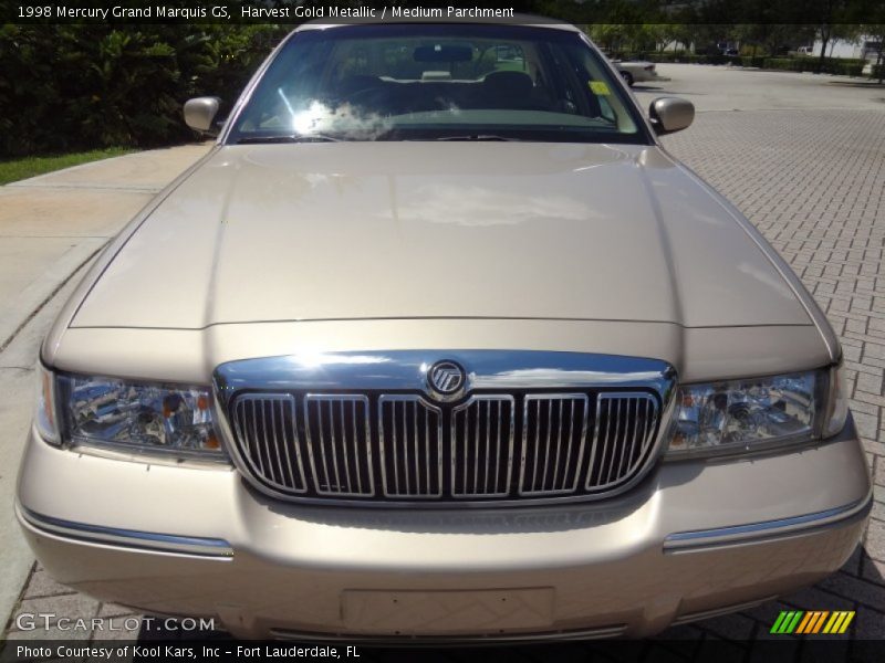 Harvest Gold Metallic / Medium Parchment 1998 Mercury Grand Marquis GS