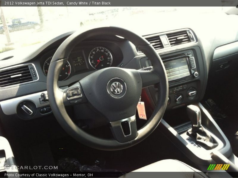 Candy White / Titan Black 2012 Volkswagen Jetta TDI Sedan