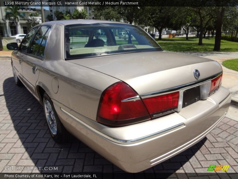Harvest Gold Metallic / Medium Parchment 1998 Mercury Grand Marquis GS