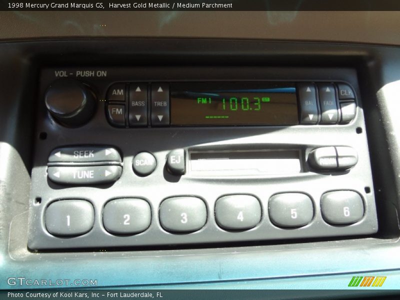 Harvest Gold Metallic / Medium Parchment 1998 Mercury Grand Marquis GS