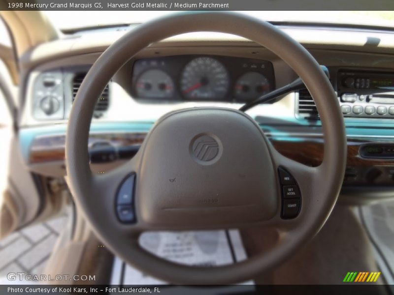 Harvest Gold Metallic / Medium Parchment 1998 Mercury Grand Marquis GS