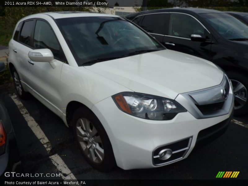 White Diamond Pearl / Ebony 2011 Acura RDX SH-AWD