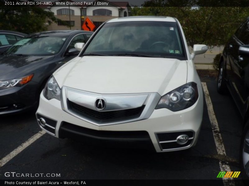 White Diamond Pearl / Ebony 2011 Acura RDX SH-AWD