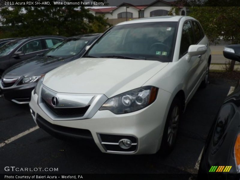 White Diamond Pearl / Ebony 2011 Acura RDX SH-AWD