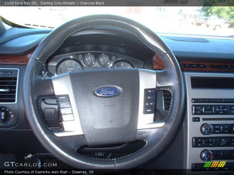 Sterling Grey Metallic / Charcoal Black 2009 Ford Flex SEL