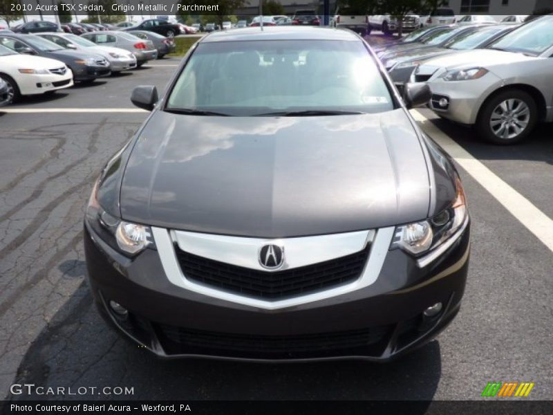 Grigio Metallic / Parchment 2010 Acura TSX Sedan