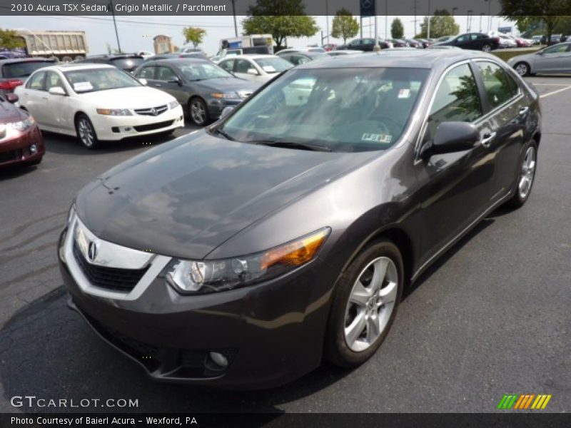 Grigio Metallic / Parchment 2010 Acura TSX Sedan