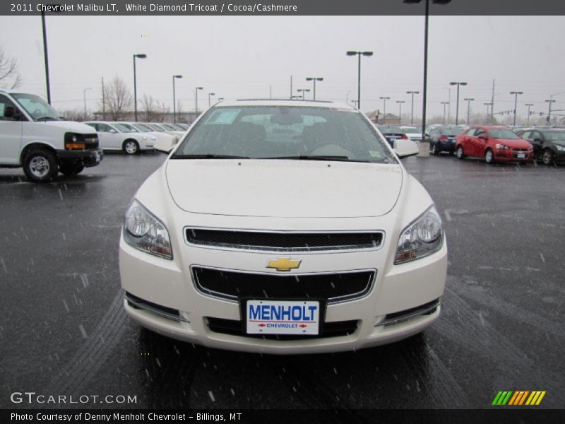 White Diamond Tricoat / Cocoa/Cashmere 2011 Chevrolet Malibu LT