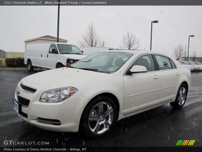 White Diamond Tricoat / Cocoa/Cashmere 2011 Chevrolet Malibu LT