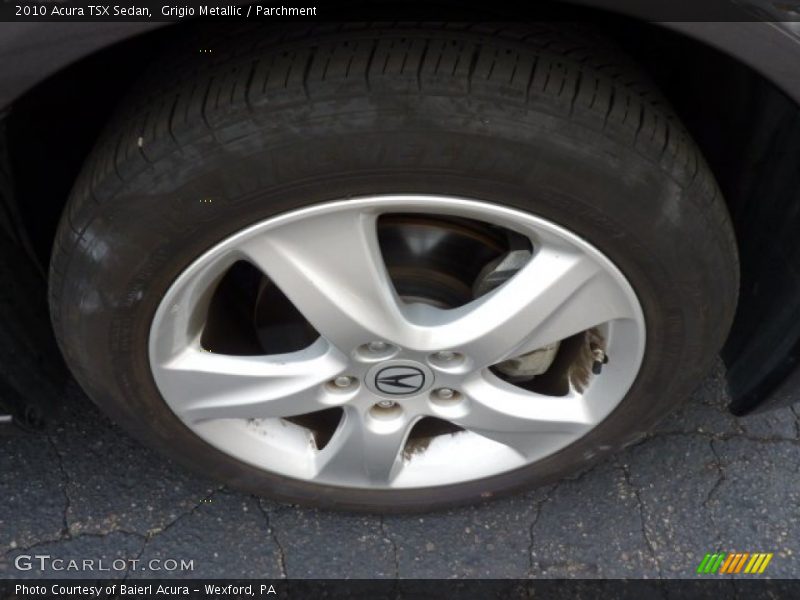 Grigio Metallic / Parchment 2010 Acura TSX Sedan
