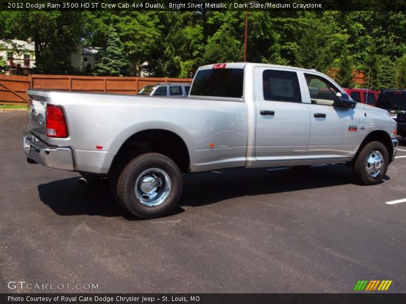 Bright Silver Metallic / Dark Slate/Medium Graystone 2012 Dodge Ram 3500 HD ST Crew Cab 4x4 Dually