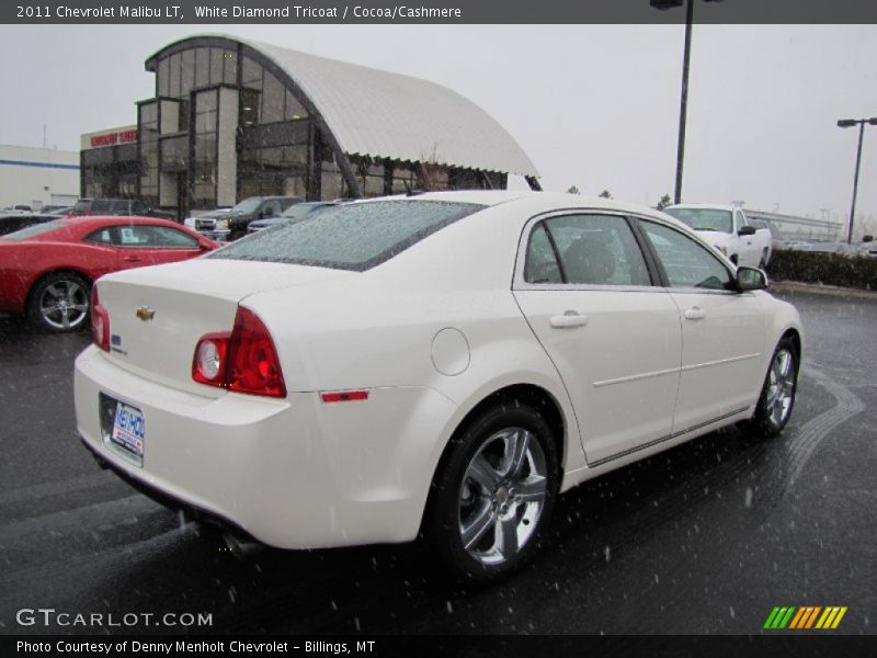 White Diamond Tricoat / Cocoa/Cashmere 2011 Chevrolet Malibu LT