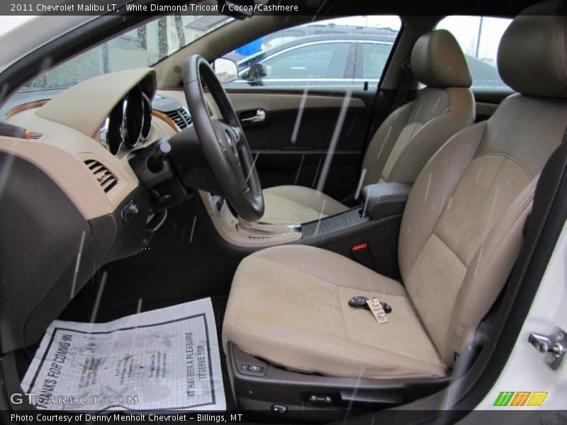 White Diamond Tricoat / Cocoa/Cashmere 2011 Chevrolet Malibu LT