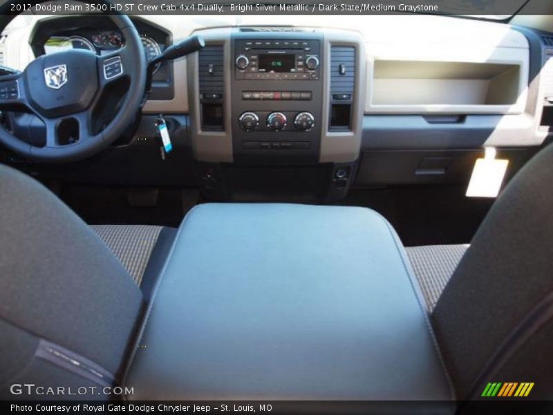 Bright Silver Metallic / Dark Slate/Medium Graystone 2012 Dodge Ram 3500 HD ST Crew Cab 4x4 Dually